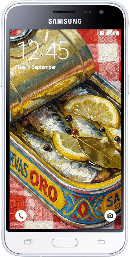 Силиконовый чехол Vintage Sardine Tin Phone для Samsung Galaxy J2 (2016) J210 - 6772u-270 изображение 