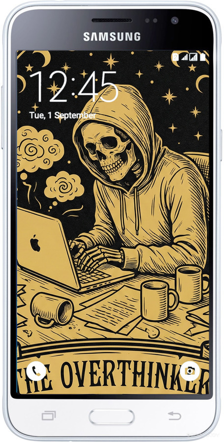 Силіконовий чехол The Overthinker для Samsung Galaxy J2 (2016) J210 - 6774u-270 изображение 