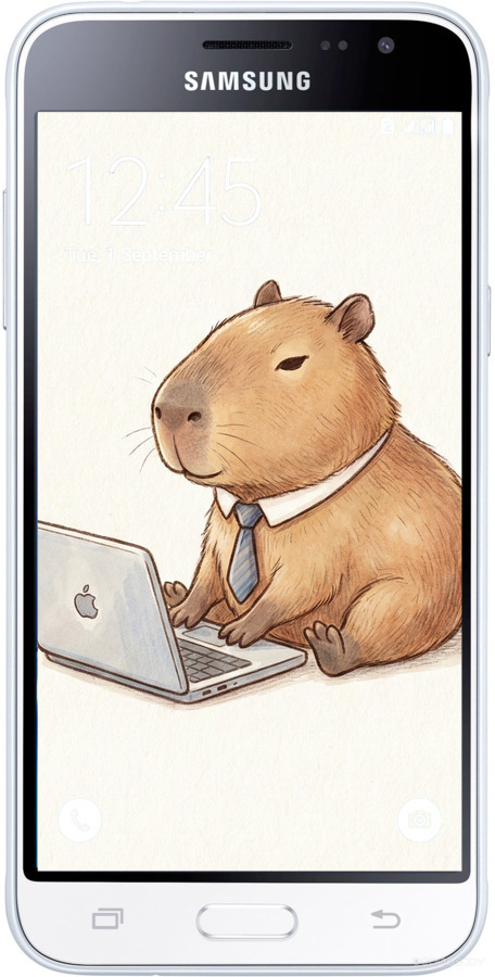 Силиконовый чехол Funny Capybara CEO Working для Samsung Galaxy J2 (2016) J210 - 6777u-270 изображение 