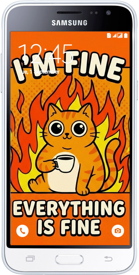 Силиконовый чехол Funny Cat для Samsung Galaxy J2 (2016) J210 - 6786u-270 изображение 