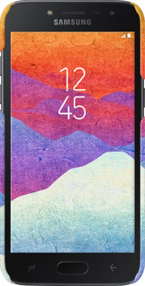 3D пластиковый матовый чехол Горный закат для Samsung Galaxy J2 2018 - 6479m-1351 изображение 