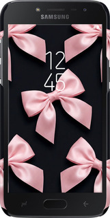 3D пластиковий матовий чехол Coquette Ribbons Dark Coquette для Samsung Galaxy J2 2018 - 6767m-1351 изображение 
