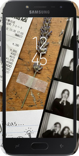 3D пластиковый матовый чехол Aesthetic Scrapbook Collage для Samsung Galaxy J2 2018 - 6773m-1351 изображение 