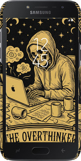 3D пластиковый матовый чехол The Overthinker для Samsung Galaxy J2 2018 - 6774m-1351 изображение 