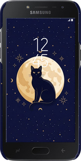 3D пластиковий матовий чехол Cute Cat Celestial/Witchy для Samsung Galaxy J2 2018 - 6787m-1351 изображение 