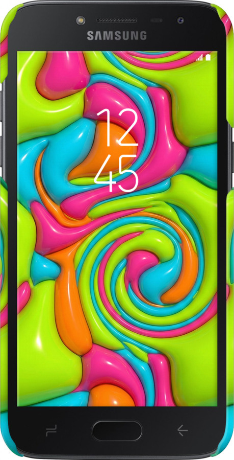 3D пластиковый матовый чехол Y2K Jelly Dream для Samsung Galaxy J2 2018 - 6780m-1351 изображение 