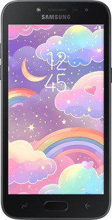 Силиконовый чехол Облака и радуга для Samsung Galaxy J2 2018 - 6312u-1351 изображение 