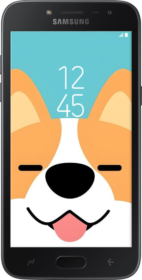 Силиконовый чехол Корги для Samsung Galaxy J2 2018 - 6280u-1351 изображение 