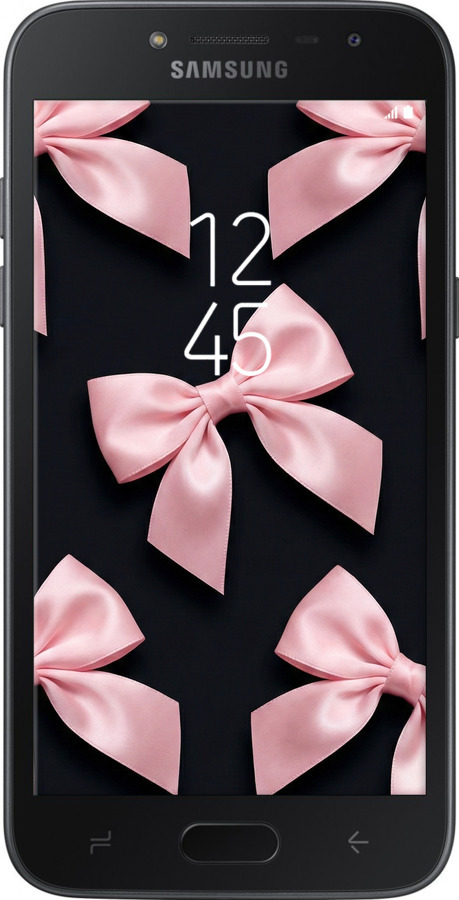 Силиконовый чехол Coquette Ribbons Dark Coquette для Samsung Galaxy J2 2018 - 6767u-1351 изображение 