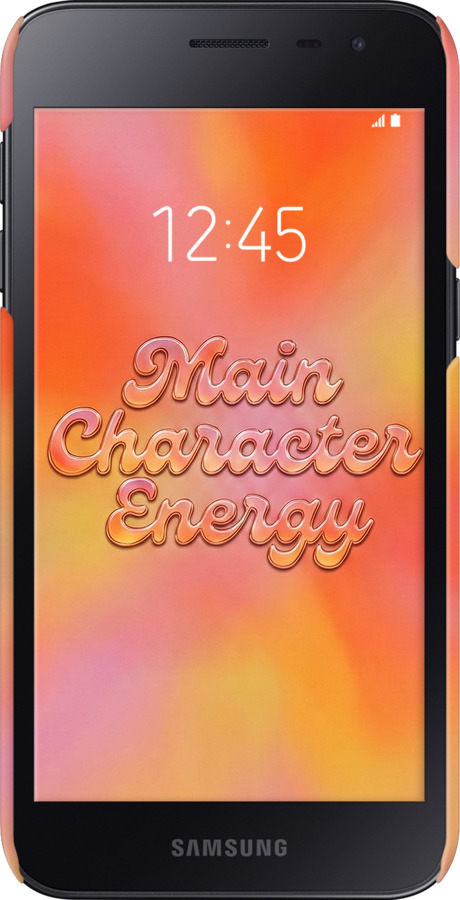 3D пластиковый матовый чехол Aura Gradient Main Character Energy Aesthetic Y2K для Samsung Galaxy J2 Core - 6783m-1565 изображение 