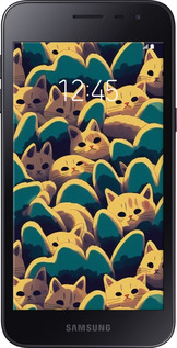 Силиконовый чехол С изображением кошек для Samsung Galaxy J2 Core - 6429u-1565 изображение 