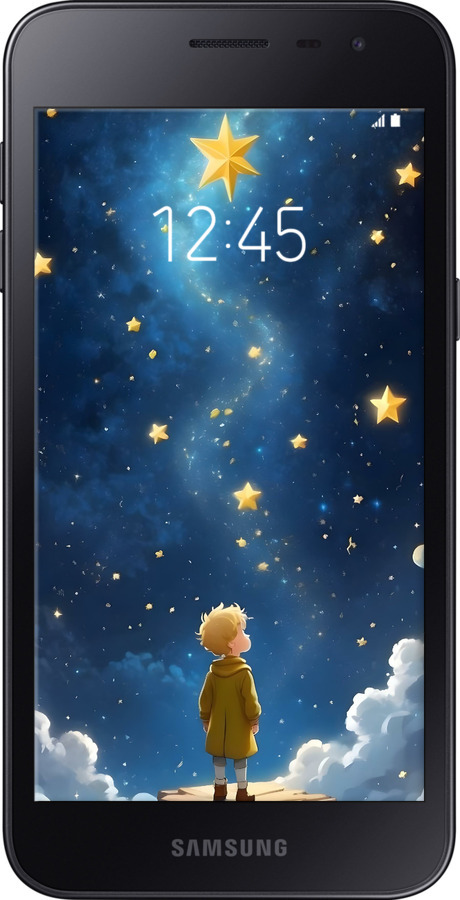 Силиконовый чехол Маленький принц для Samsung Galaxy J2 Core - 6326u-1565 изображение 