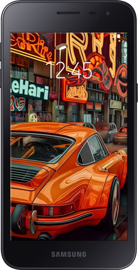 Силиконовый чехол Порше для Samsung Galaxy J2 Core - 6334u-1565 изображение 