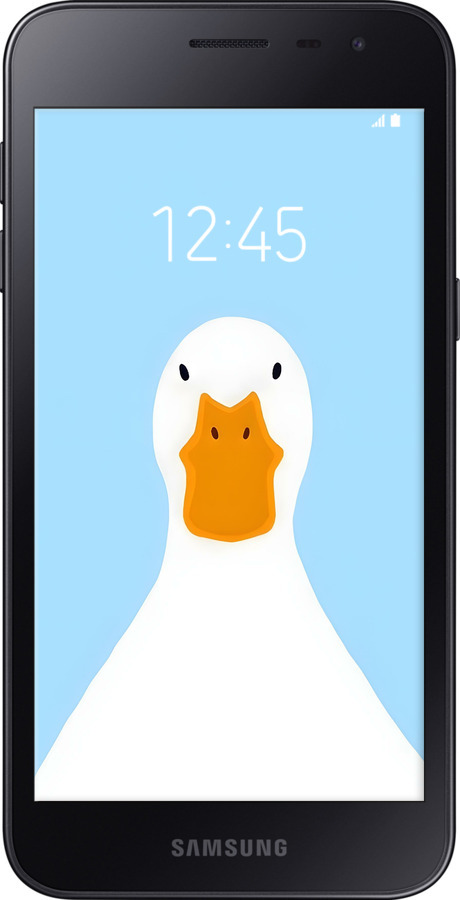 Силиконовый чехол Гусь для Samsung Galaxy J2 Core - 6350u-1565 изображение 