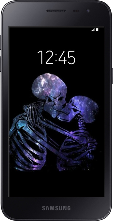 Силиконовый чехол С изображением скелета для Samsung Galaxy J2 Core - 6537u-1565 изображение 