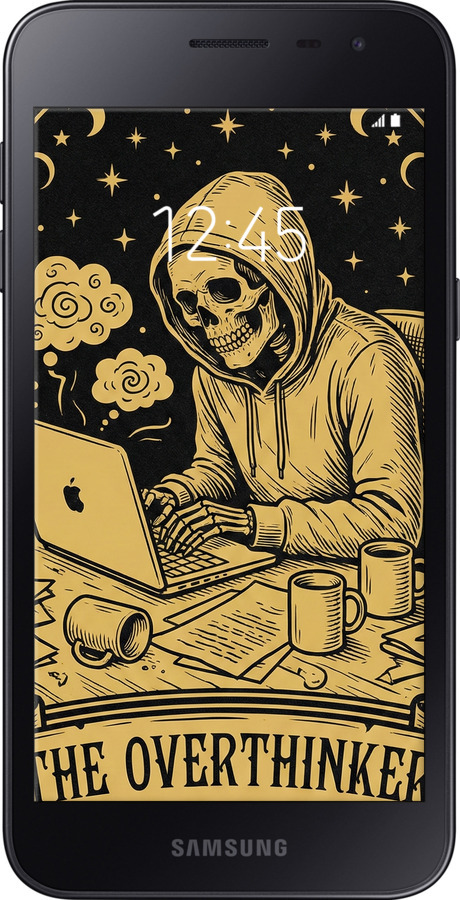 Силіконовий чехол The Overthinker для Samsung Galaxy J2 Core - 6774u-1565 изображение 