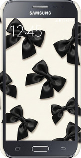 3D пластиковий матовий чехол Dark Coquette для Samsung Galaxy J2 J200H - 6765m-190 изображение 