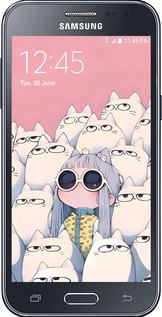 Силиконовый чехол Малышка с котами для Samsung Galaxy J2 J200H - 6295u-190 изображение 