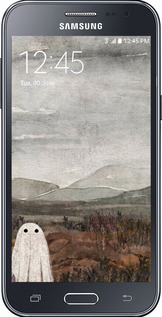 Силиконовый чехол Одинокий призрак на фоне гор для Samsung Galaxy J2 J200H - 6486u-190 изображение 