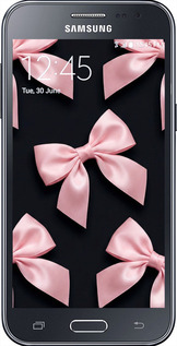 Силиконовый чехол Coquette Ribbons Dark Coquette для Samsung Galaxy J2 J200H - 6767u-190 изображение 