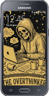 Силиконовый чехол The Overthinker для Samsung Galaxy J2 J200H - 6774u-190 изображение 