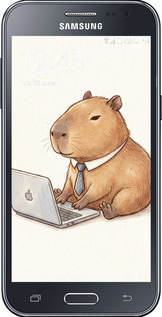 Силиконовый чехол Funny Capybara CEO Working для Samsung Galaxy J2 J200H - 6777u-190 изображение 