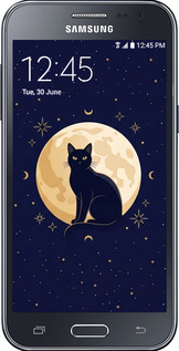 Силиконовый чехол Cute Cat Celestial/Witchy для Samsung Galaxy J2 J200H - 6787u-190 изображение 