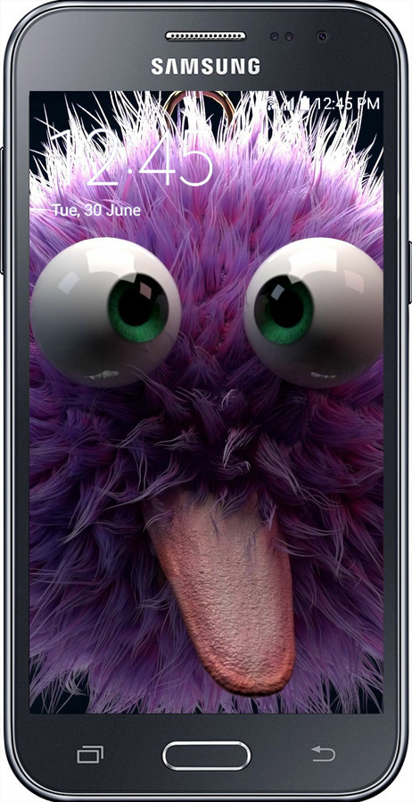Силиконовый чехол Пушистик для Samsung Galaxy J2 J200H - 6017u-190 изображение 