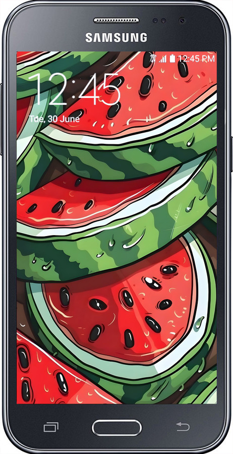 Силіконовий чехол Кавун для Samsung Galaxy J2 J200H - 6315u-190 изображение 