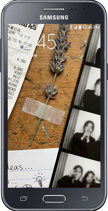Силіконовий чехол Aesthetic Scrapbook Collage для Samsung Galaxy J2 J200H - 6773u-190 изображение 