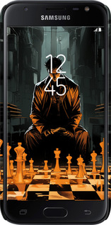 3D пластиковый матовый чехол Шахматы для Samsung Galaxy J3 (2017) - 5951m-650 изображение 