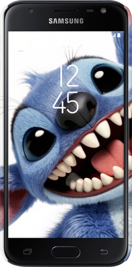 3D пластиковий глянцевий чехол Стіч для Samsung Galaxy J3 (2017) - 6684c-650 изображение 