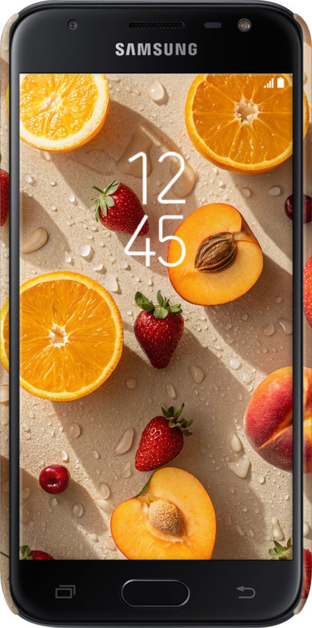 3D пластиковий глянцевий чехол Фрукти 3 для Samsung Galaxy J3 (2017) - 6703c-650 изображение 