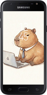 2D пластиковый чехол Funny Capybara CEO Working для Samsung Galaxy J3 (2017) - 6777t-650 изображение 