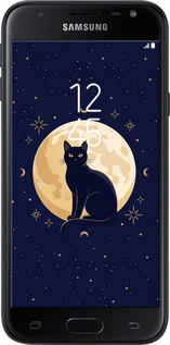 2D пластиковий чехол Cute Cat Celestial/Witchy для Samsung Galaxy J3 (2017) - 6787t-650 изображение 