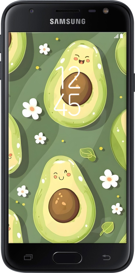 2D пластиковий чехол Авокадо для Samsung Galaxy J3 (2017) - 6380t-650 изображение 