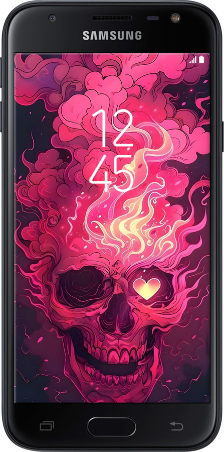 2D пластиковий чехол Череп арт для Samsung Galaxy J3 (2017) - 6385t-650 изображение 