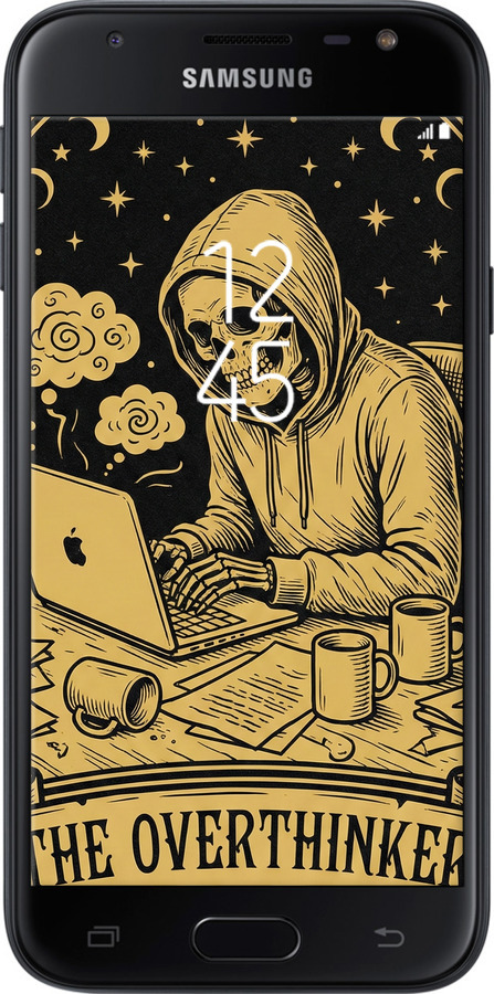 2D пластиковый чехол The Overthinker для Samsung Galaxy J3 (2017) - 6774t-650 изображение 
