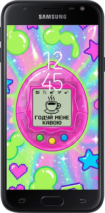 2D пластиковый чехол Y2K Aesthetic Retro Pet: Годуй мене кавою для Samsung Galaxy J3 (2017) - 6784t-650 изображение 