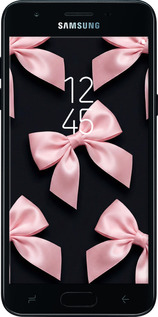 Силиконовый чехол Coquette Ribbons Dark Coquette для Samsung Galaxy J3 2018 - 6767u-1501 изображение 
