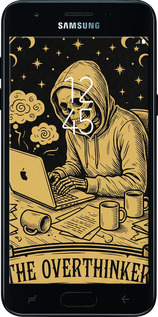 Силіконовий чехол The Overthinker для Samsung Galaxy J3 2018 - 6774u-1501 изображение 
