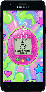 Силіконовий чехол Y2K Aesthetic Retro Pet: Годуй мене кавою для Samsung Galaxy J3 2018 - 6784u-1501 изображение 