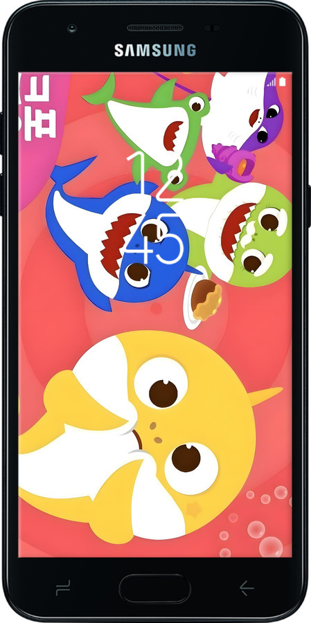 Силіконовий чехол Бейби Шаркс для Samsung Galaxy J3 2018 - 6305u-1501 изображение 