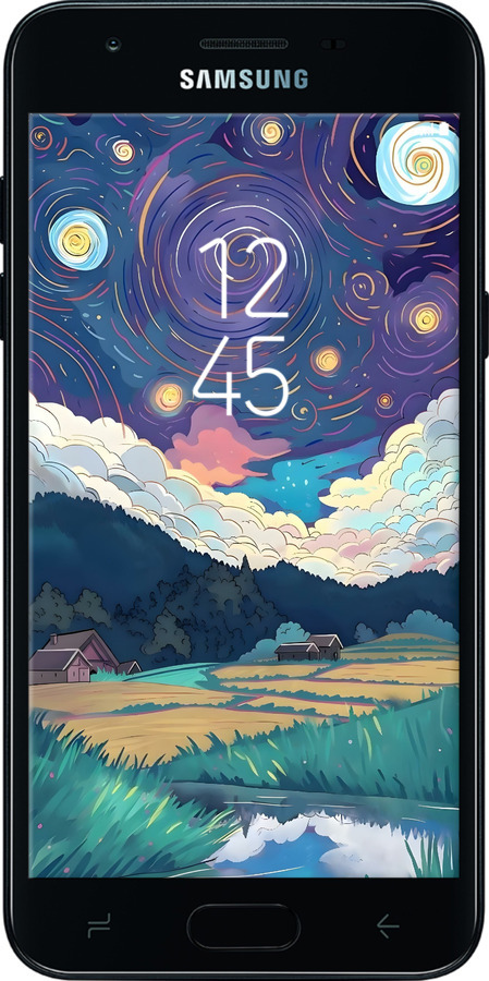 Силиконовый чехол Креативный арт для Samsung Galaxy J3 2018 - 6322u-1501 изображение 