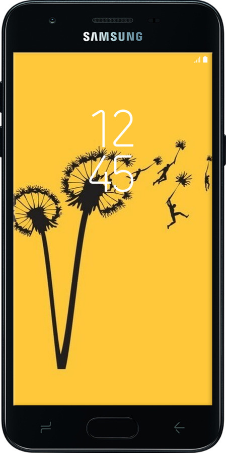 Силіконовий чехол Мінімалізм кульбаби для Samsung Galaxy J3 2018 - 6449u-1501 изображение 