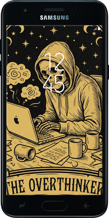Силіконовий чехол The Overthinker для Samsung Galaxy J3 2018 - 6774u-1501 изображение 