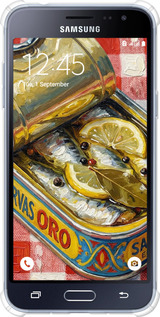 Силикон с усиленными углами чехол Vintage Sardine Tin Phone для Samsung Galaxy J3 Duos (2016) J320H - 6772sp-265 изображение 