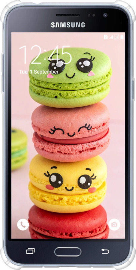 Силіконовий протиударний с посиленими кутами чехол Печиво для Samsung Galaxy J3 Duos (2016) J320H - 6693sp-265 изображение 
