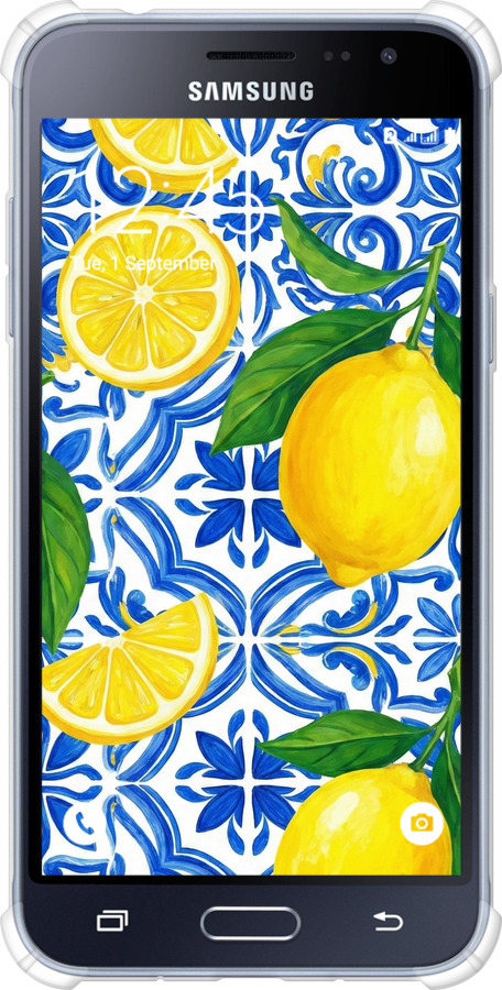 Силіконовий протиударний с посиленими кутами чехол Grocery Girl Italian Summer для Samsung Galaxy J3 Duos (2016) J320H - 6766sp-265 изображение 