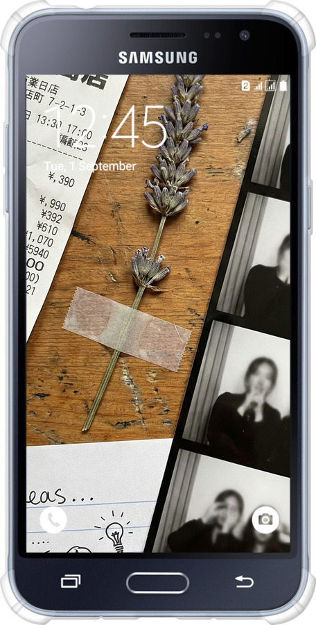 Силикон с усиленными углами чехол Aesthetic Scrapbook Collage для Samsung Galaxy J3 Duos (2016) J320H - 6773sp-265 изображение 